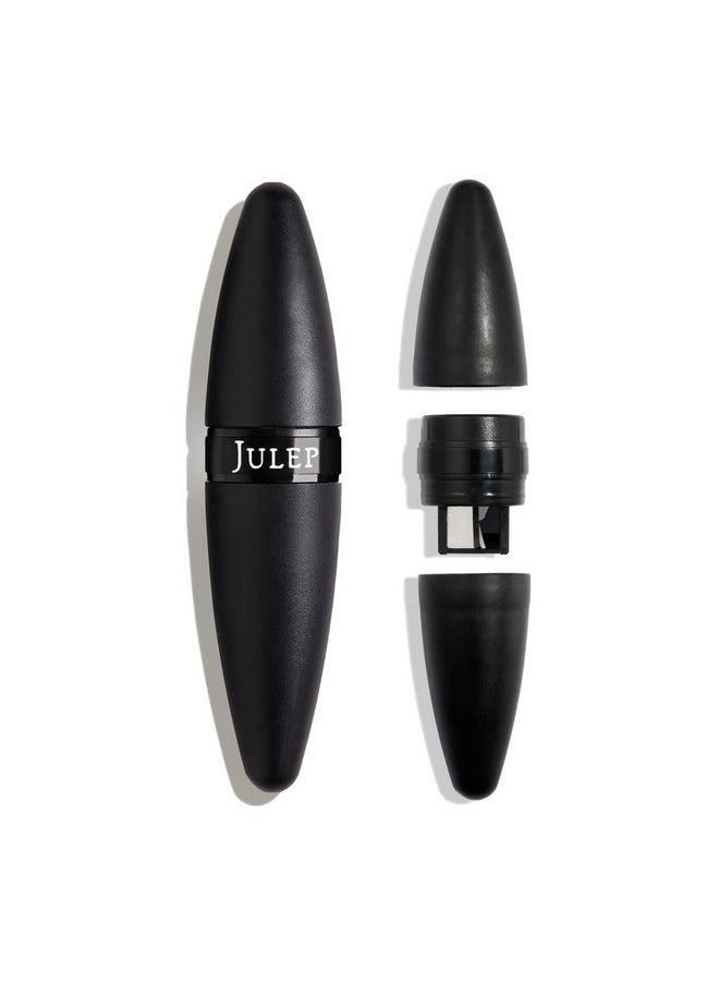 Julep Cosmetic Makeup Pencil Sharpener - Eyeliner, Lip Liner and Eyebrow Pencils - Compact Travel Friendly - Easy to Clean - Universal Sharpener for Wood and Plastic Pencils - German Made Steel