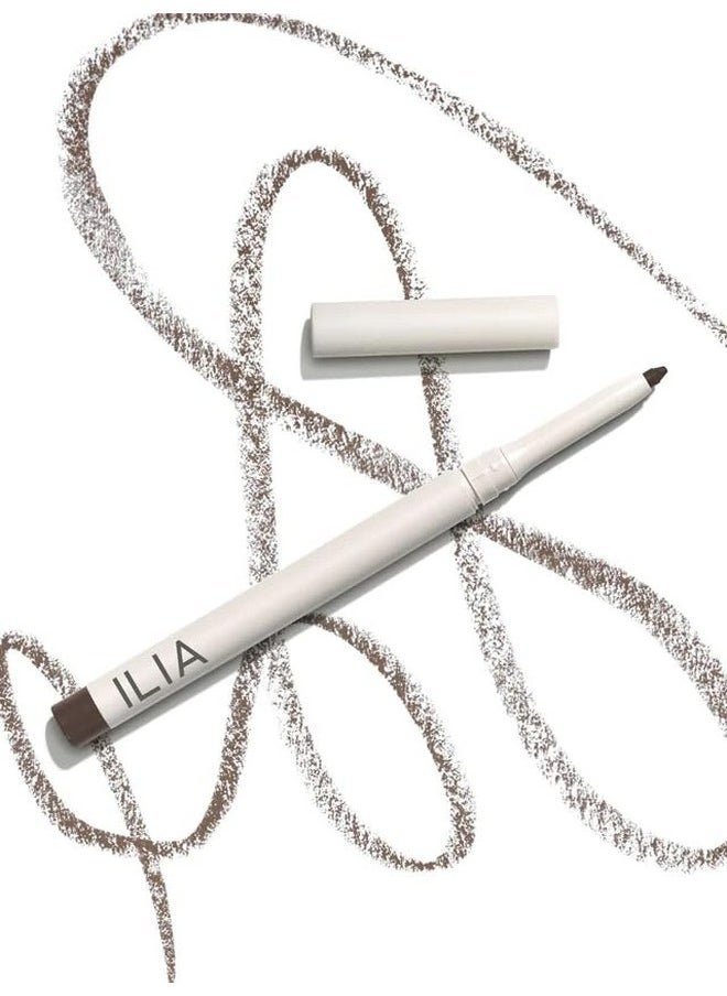 ILIA - Clean Line Gel Liner | Non-Toxic, Vegan, Cruelty-Free, Highly Pigmented + Water Resistant with Attached Sharpener (Dusk | Brown, 0.01 oz | 0.4 g)