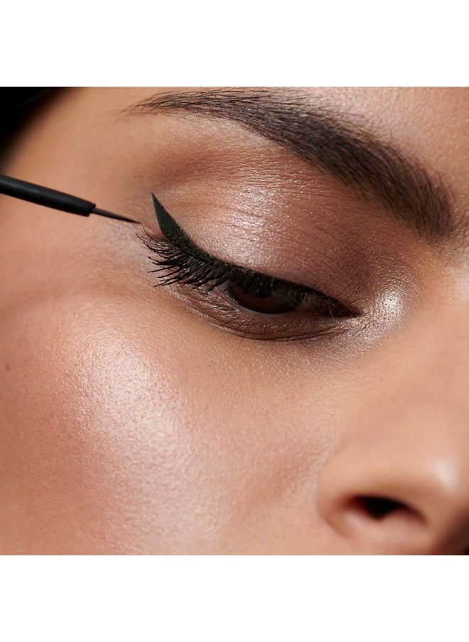 Dr. Hauschka Liquid Eyeliner 01, Black, Natural, Mineral, Winged, Cat-Eye, Water Resistant, Long-lasting, 0.14 fl oz