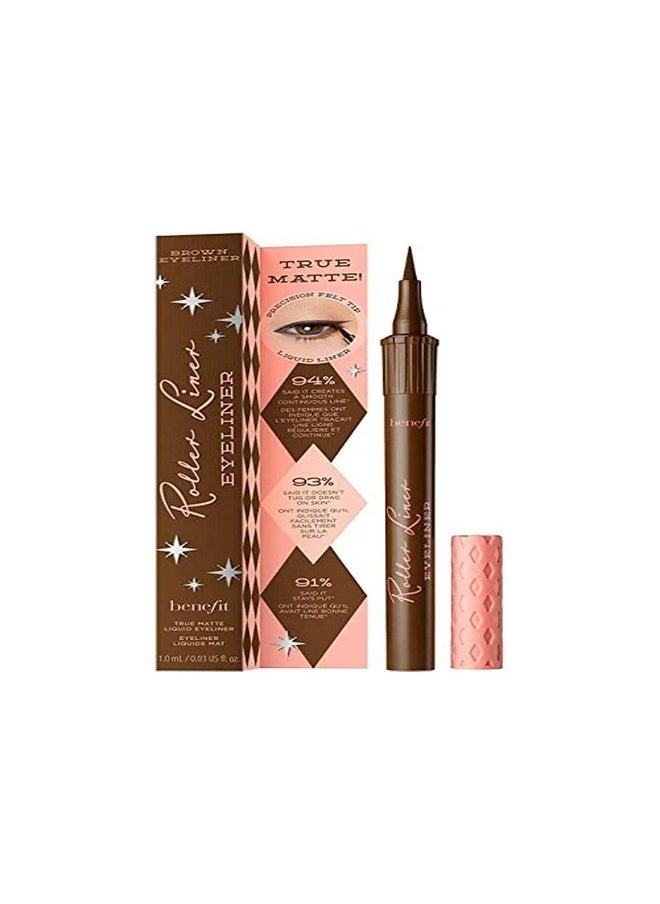 Benefit Cosmetics Roller Liner Waterproof Liquid Eyeliner Brown