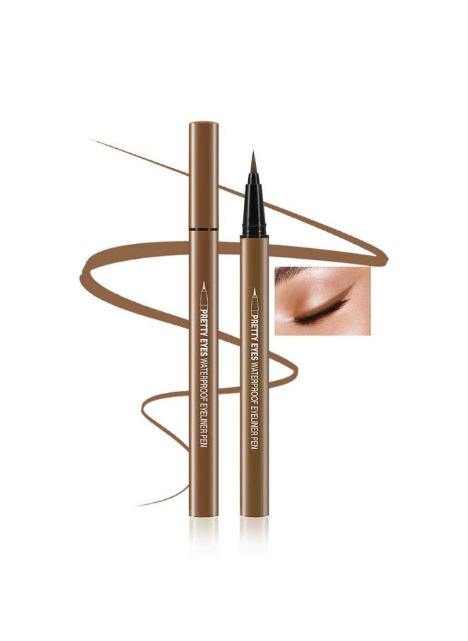 Boobeen Liquid Eyeliner Pen, Matte Eye Liner with Precision Tip, Long Lasting Eyeliner Pencil for Bold Eye Makeup, Glides on Smoothly