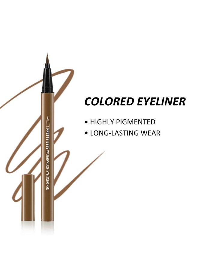 Boobeen Liquid Eyeliner Pen, Matte Eye Liner with Precision Tip, Long Lasting Eyeliner Pencil for Bold Eye Makeup, Glides on Smoothly