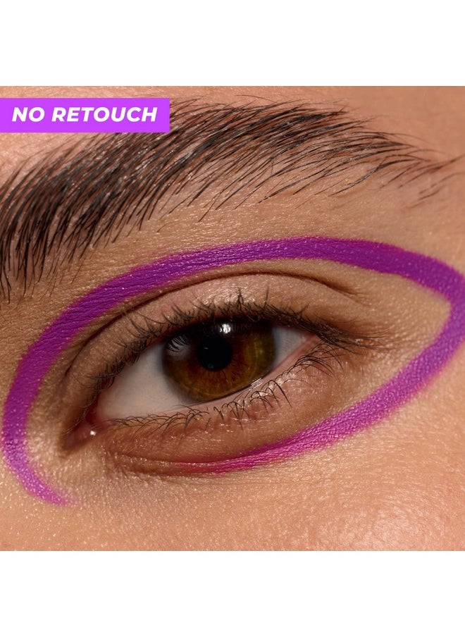 Lamel OhMy Color Gel Eyeliner Pencil - Long Lasting, Waterproof Eyeliner - Vibrant Colored Eyeliner, Highly-Pigmented - Purple eyeliner