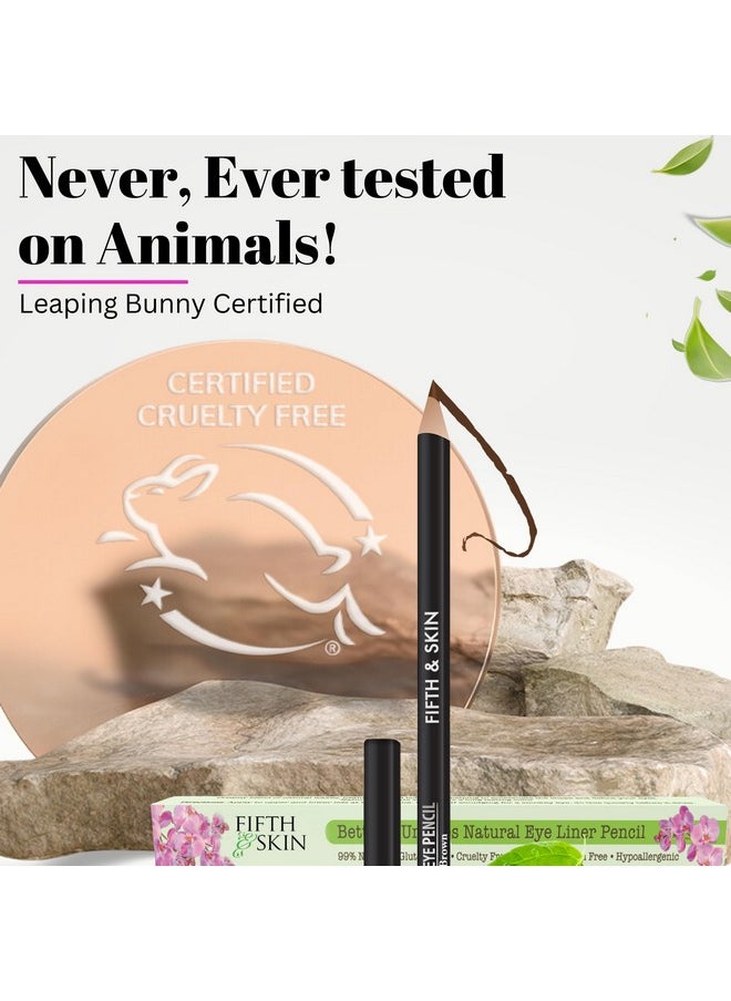 Fifth & Skin Better'n Ur Eyes Eyeliner Pencil (BLACK) - NATURAL - Hypoallergenic - Sensitive Eyes - Gluten Free - Cruelty Free - Paraben Free - Smooth Application