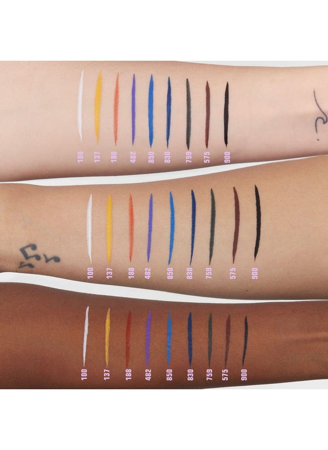 3INA The Color Pen Eyeliner 759 - Ultra Fine Tip 14H Olive Green Longwear Liquid Liner - Vibrant Colors, Matte, Smudgeproof, Flake Proof Makeup - Cruelty Free, Paraben Free, Vegan Cosmetics - Green