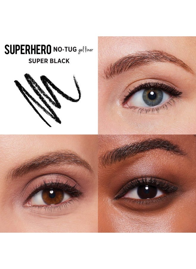 IT Cosmetics Superhero No-Tug Gel Eyeliner, Super Black - Intense Ultra-Black - Waterproof, Blendable Formula - Sharpenable Pencil - 0.042 oz