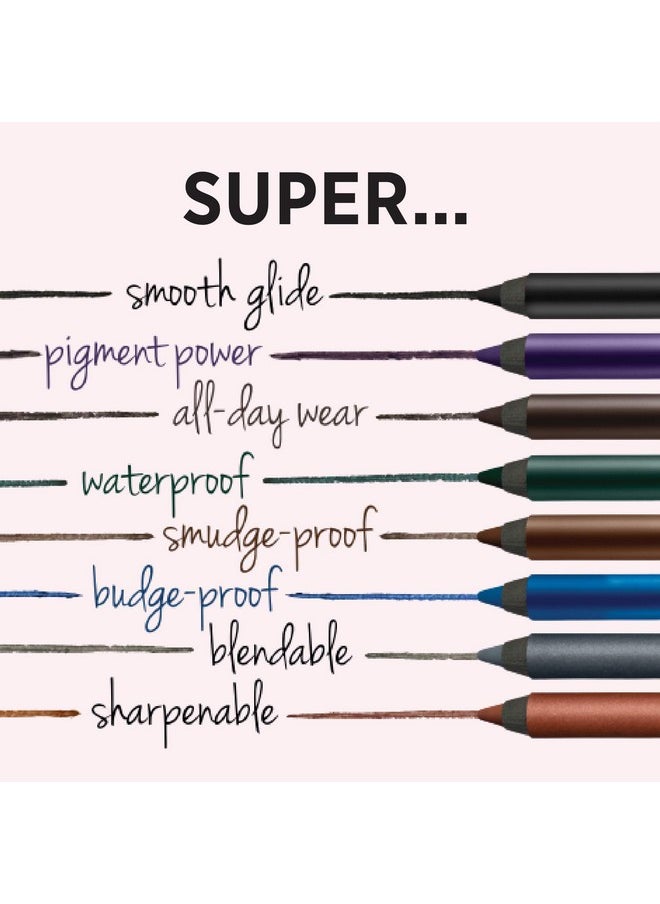IT Cosmetics Superhero No-Tug Gel Eyeliner, Super Black - Intense Ultra-Black - Waterproof, Blendable Formula - Sharpenable Pencil - 0.042 oz