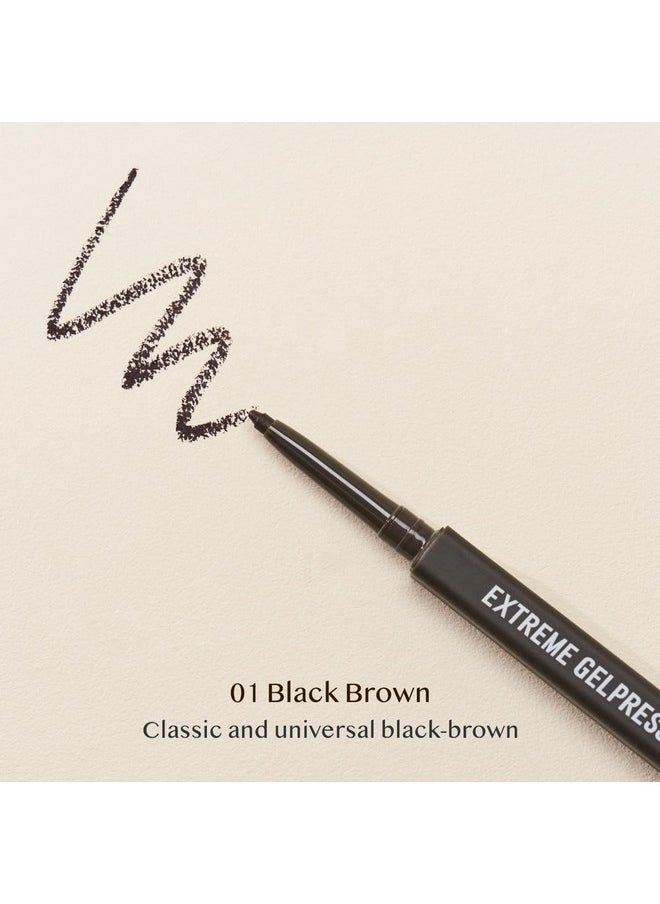 CLIO Extreme Gelpresso Pencil Liner 01 Black Brown
