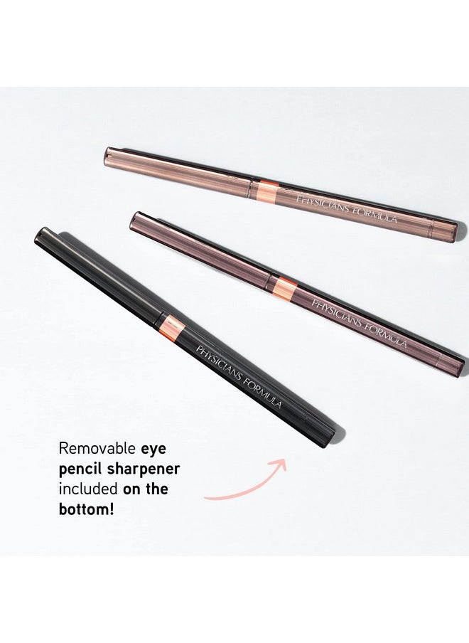 Physicians Formula Shimmer Eyeliner Pencil Set Of 3, Black, Dark Brown, Brown, Custom Eye Enhancing Eyeliner Trio, Dermatologist Approved