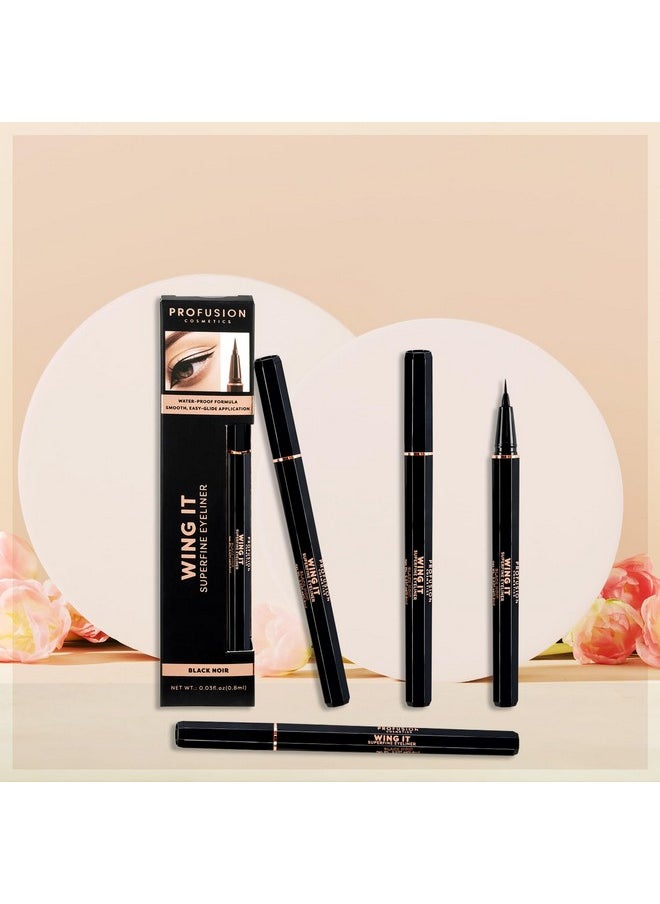 Profusion Cosmetics WING IT Superfine Eye Liner - Makeup with Long Lasting, Cruelty-free and Wonderful Design Eye Liner