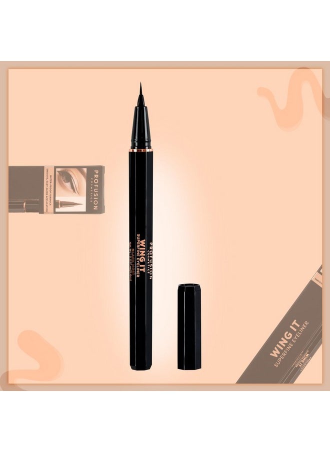 Profusion Cosmetics WING IT Superfine Eye Liner - Makeup with Long Lasting, Cruelty-free and Wonderful Design Eye Liner