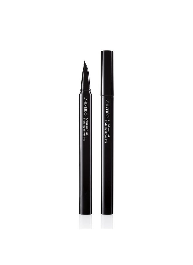 Shiseido ArchLiner Ink, Black - Micro-Fine, Arched-Tip Eyeliner - Waterproof, Smudge-Proof, Tear-Proof Color - Lasts Up to 24 Hours