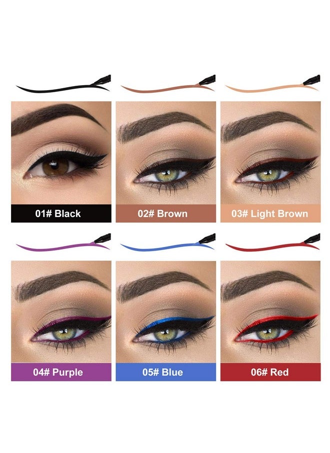 LOKFAR 12 Colors Matte Liquid Eyeliner Colorful Set, Matte Liquid Colorful Eye-Liner Pen Neon Colored Eyeliner Eye Makeup, Long Lasting Water-Proof Smudge-Proof Smooth Liquid Eyeliner Pen -#A