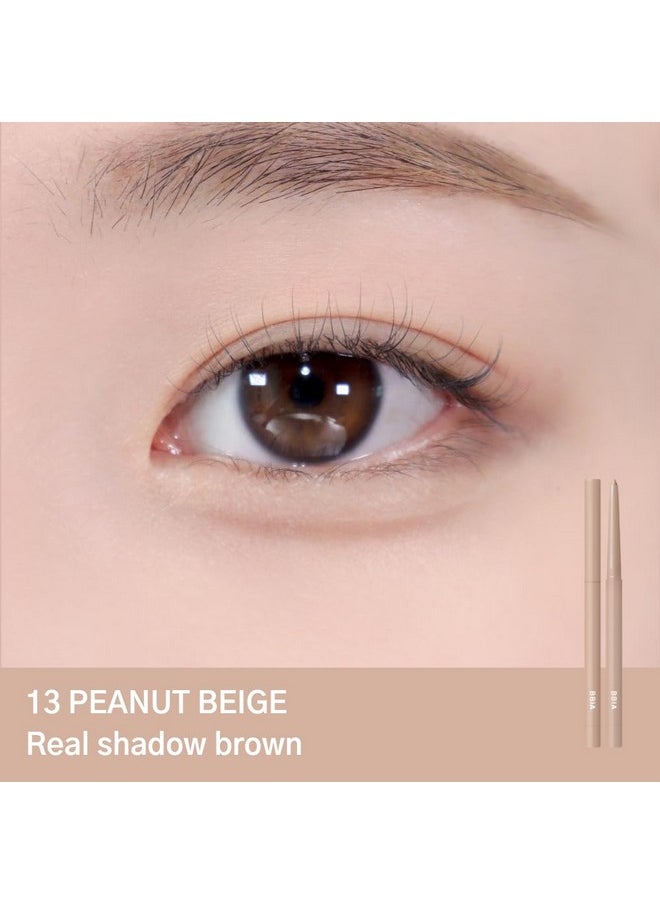 BBIA Last Auto Gel Eyeliner 17 Color - Multi-Use Longwear & Waterproof Mechanical Eye Liner Easy Drawing with Smooth Texture Smudge-Resistant Shadow & Glitter Vegan Korea Eye Makeup (13 PEANUT BEIGE)