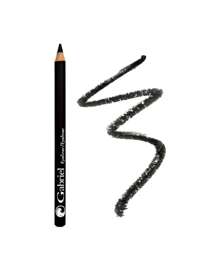 Gabriel Cosmetics Classic Eyeliner (Black), Natural Eye Liner, Paraben Free, Vegan, Gluten-free, Cruelty- free, Non GMO, long lasting, Infused with Jojoba Seed Oil, Super Smooth, 0.04 Oz.
