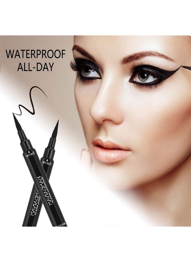 BONNIESTORE Winged Eyeliner Stamp 2 Pack,Dual-ended Eyeliner Stamp for Perfect Wing Cat Eyes,Long Lasting Liquid Eyeliner Pen Waterproof Smudge Proof Smudge Proof for All Eye Shapes