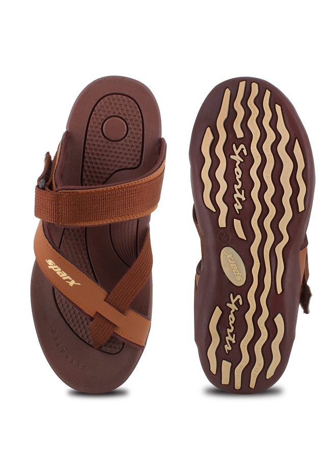 Sparx mens SFG 57 | Latest, Daily Use, Stylish Floaters | Tan Sport Sandal - 6 UK (SFG 57)