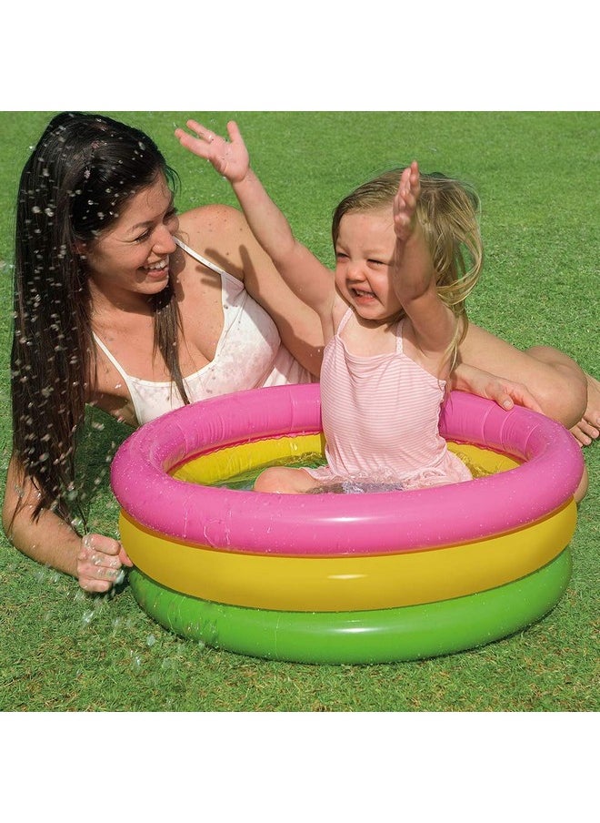 mQFIT Summer Special Inflatable Kid Swimming Pool, Baby Bath tub, Water Pool for Kids (2Ft)
