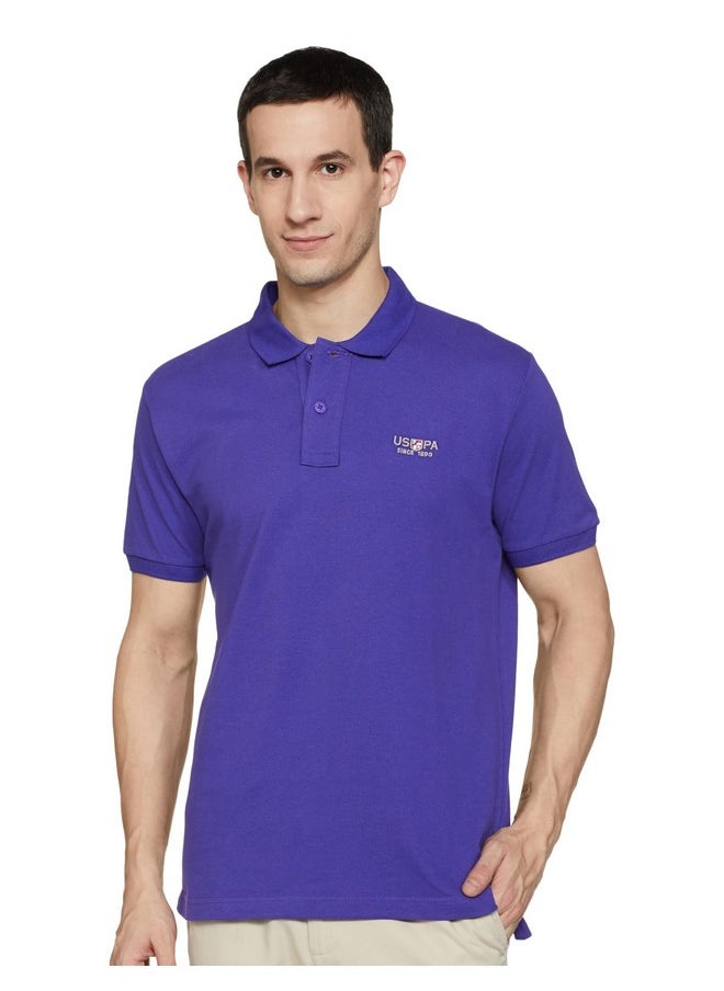 U.S. POLO ASSN. Men's Regular Fit Polo Shirt (USTSHS2217_Violet