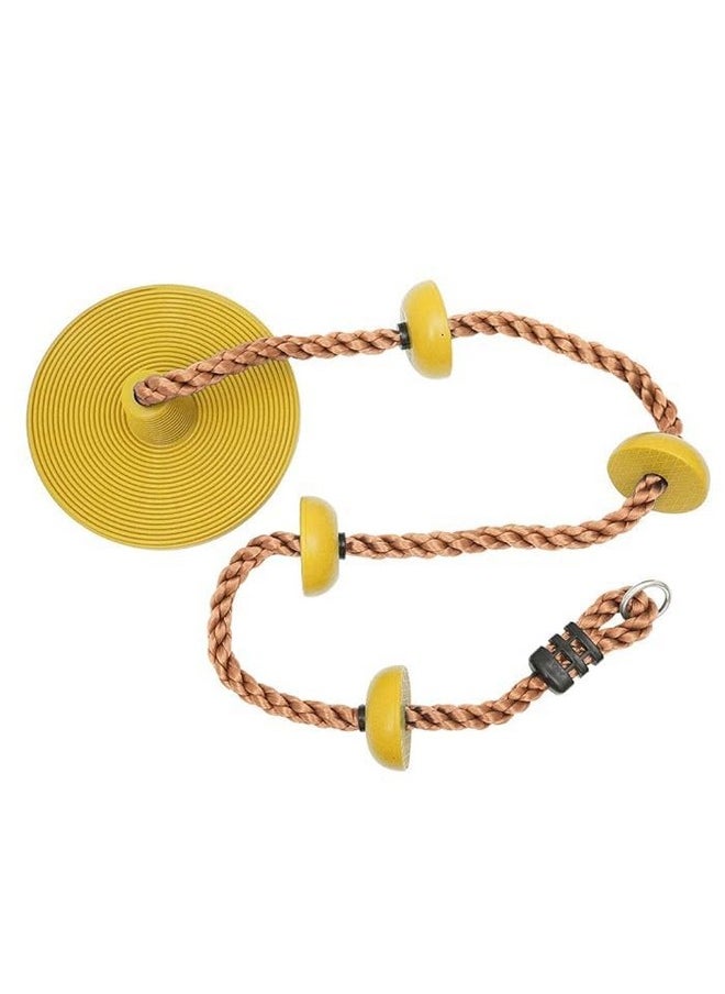 Toy Park Climbing Rope Tree Swing with Platforms and Hanging Disc Swings Seat, Outdoor Backyard Playground Swingset Accessories with 78