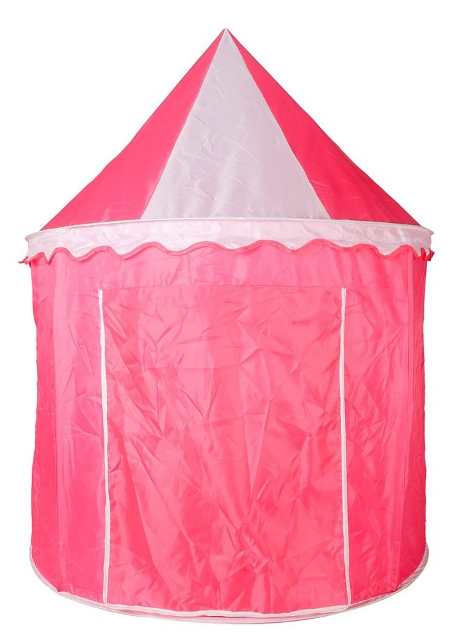 BabyGo Princess Castle Play Tent House for Kids (White Pink)