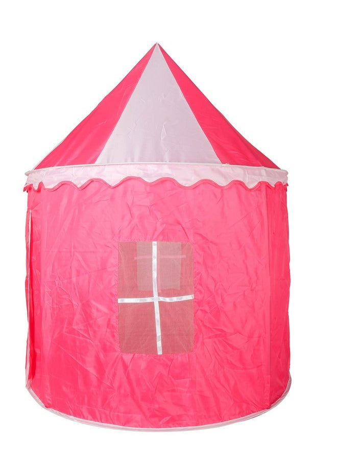 BabyGo Princess Castle Play Tent House for Kids (White Pink)