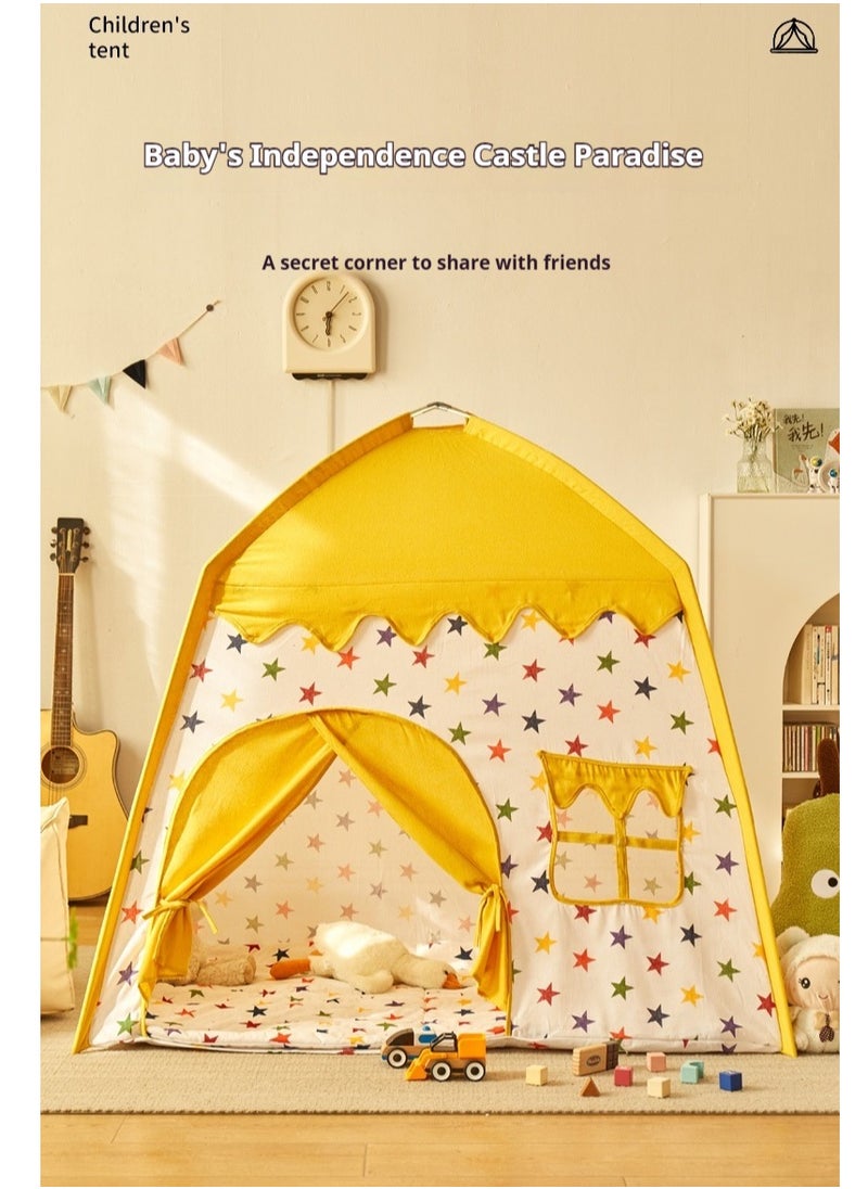 Children's Play Tent Princess Castle Play Tent Kids Princess Tent With Carpet Ball Colored Flag Cloud Tent Easy to Set up and Stow Away Outdoor Indoor Play Tent Game House Girl'S Princess Toy House
