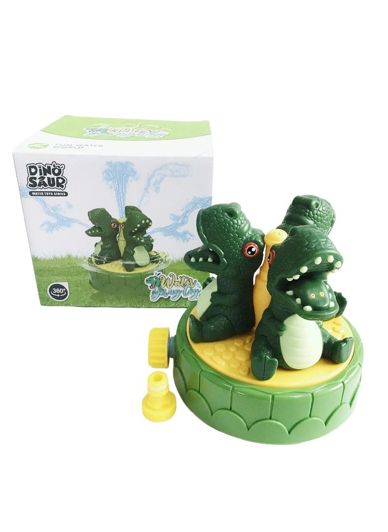 Rotating Sprinkler Dinosaur Water Spray Toys Outdoor Sprinkler Attaches To Garden Hose Backyard Spinning Water Toys Splashing Fun for Summer Day Toys Kids Gifts