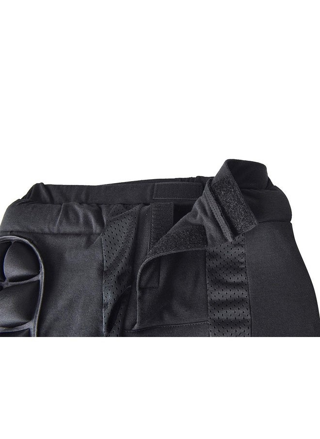 Soared Kids Boys Girls Adult 3D Protection Hip EVA Paded Short Pants Protective Gear Guard Pad Ski Skiing Skating Snowboard Black XXS