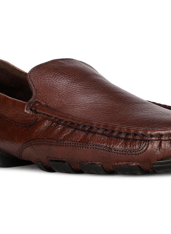 Hush Puppies Frank Loafer Mens Formal Slip-On Shoes in Brown
