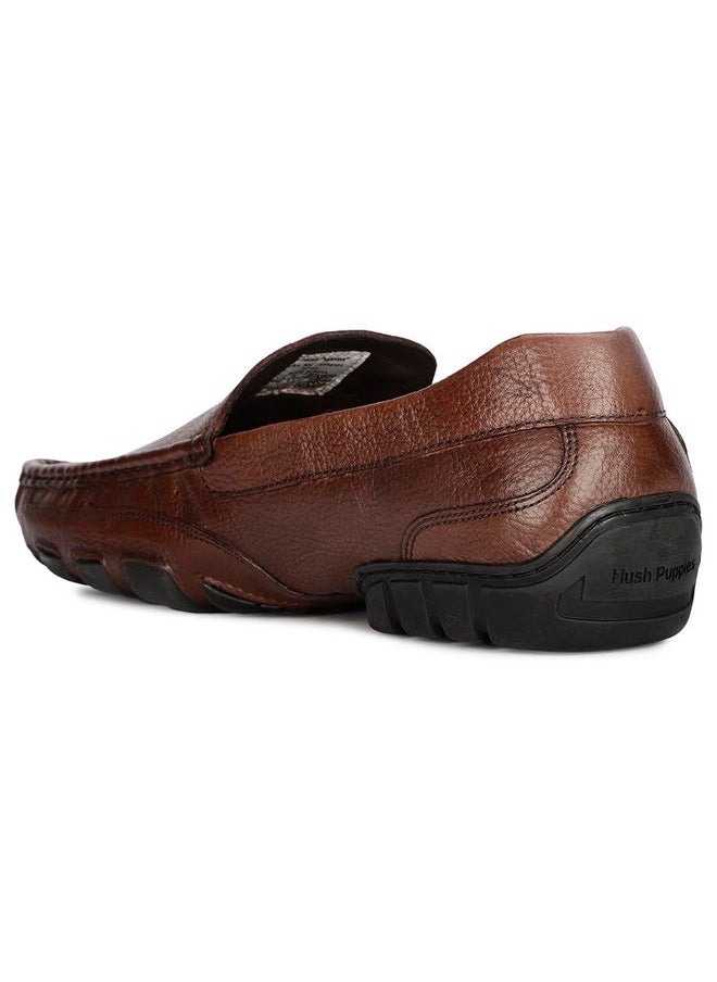 Hush Puppies Frank Loafer Mens Formal Slip-On Shoes in Brown