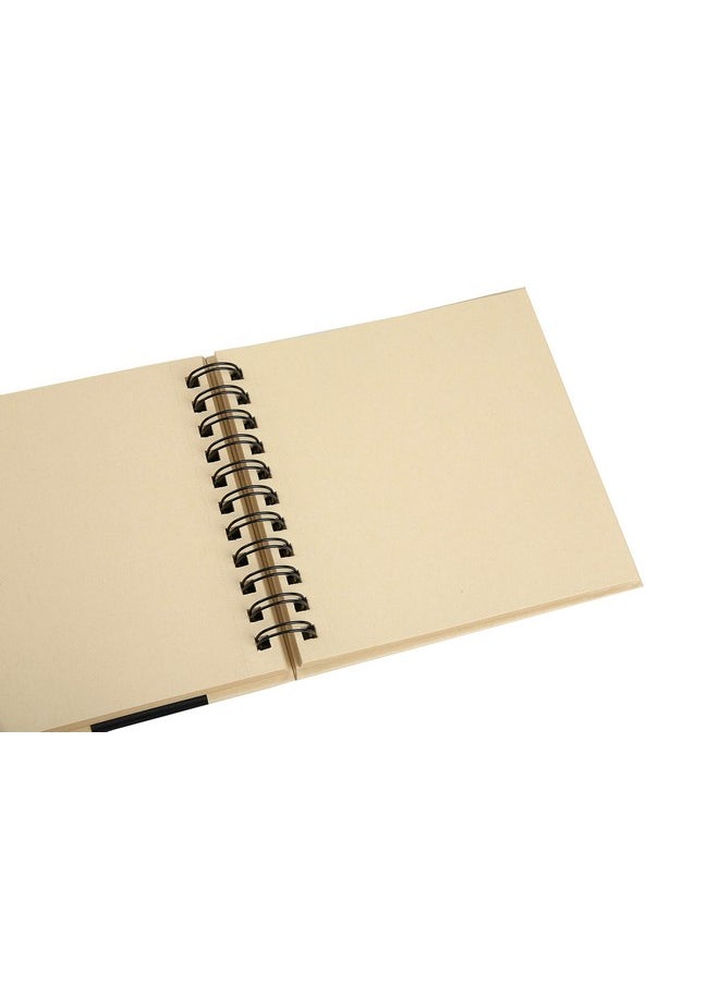 Brustro Toned Paper - Kraft Sketchbook, Wiro Bound, Size 6