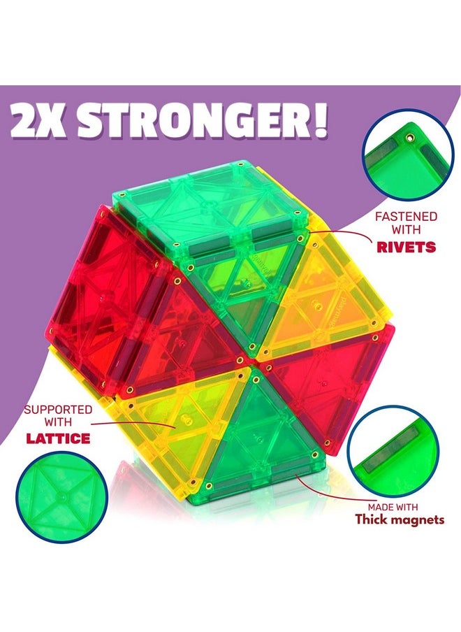 SOFTIES Magnet Kids Toys 60 Pcs, Magnetic Building Blocks, Toys for Kids, Constructing and Learning Builder Educational Kids Magnetic Blocks Game