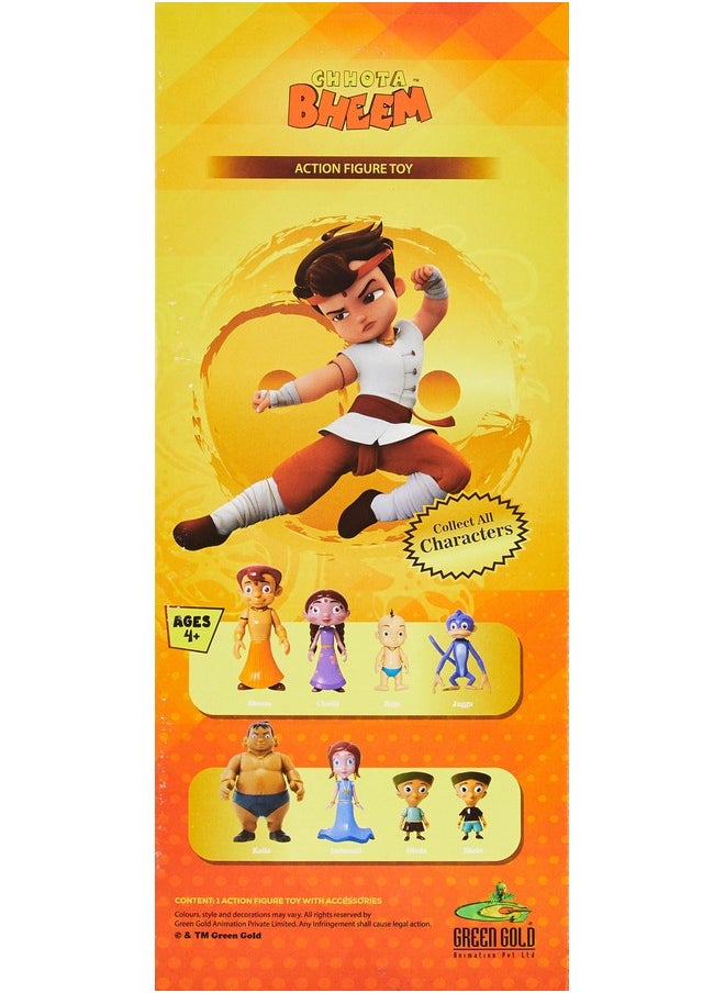 Funskool-Chhota Bheem 7 Inch Action Figure,Green Gold Chhota Bheem and Friends with Articulation,7 inches,Collectible,for 4 Year Old Kids and Above,Toy