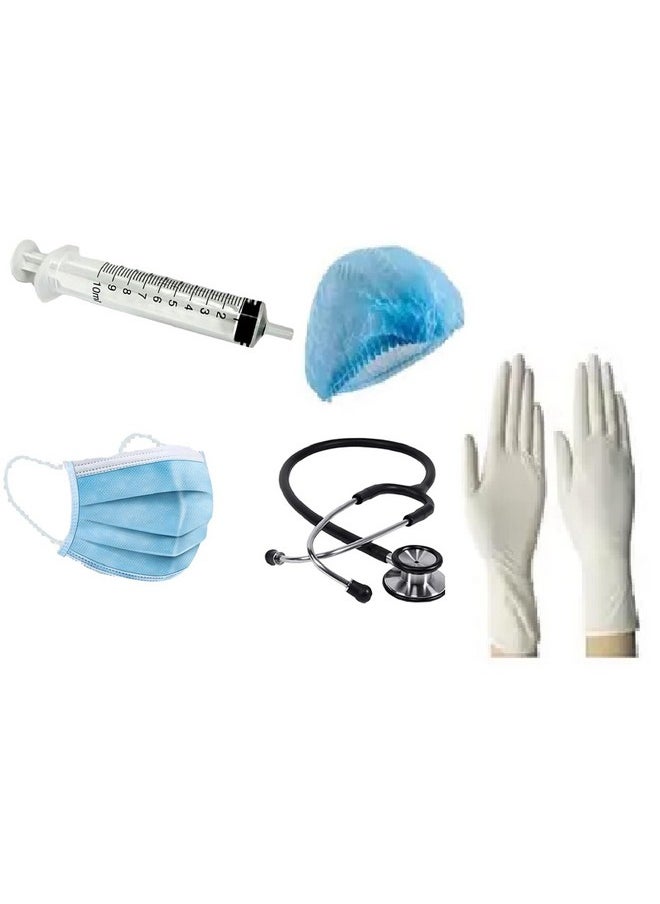 Fancy Steps Doctor and Nurse coat for kids, costume of Nurse and doctor for girls/Boys for birthday gift, school party, (Doctor_set7, 6-7Years)