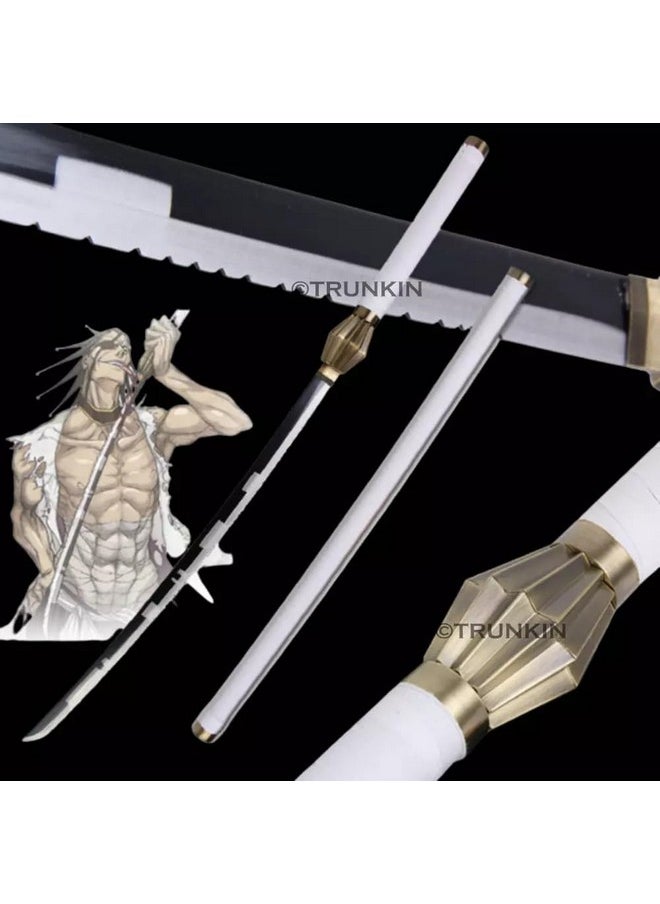 Trunkin 12 Years & More Katana For Cosplay Life Size Replica Wooden Toy Anime Accessory Toy Collectible | Wooden Sword (Kenpachi Zaraki)