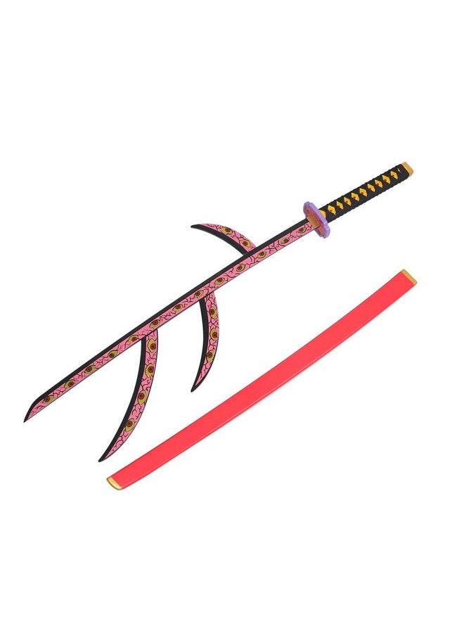 Trunkin 12 Years & More Katana For Cosplay Life Size Replica Wooden Toy Anime Accessory Toy Collectible | Wooden Sword (Kokushibo Nichirin)