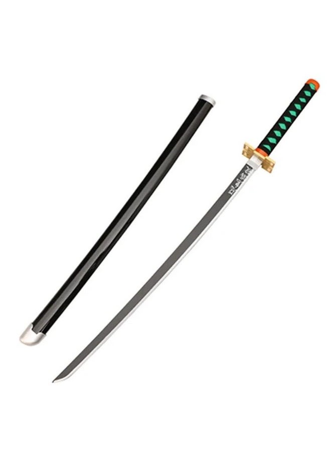 Trunkin 12 Years & More Katana For Cosplay Life Size Replica Wooden Toy Anime Accessory Toy Collectible | Wooden Sword (Muichiro Tokito Cosplay)