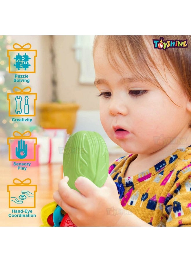 Toyshine Realistic Sliceable 5 Pcs Vegetables Cutting Play Toy Set, Can Be Cut in 2 Parts, Pastel Color