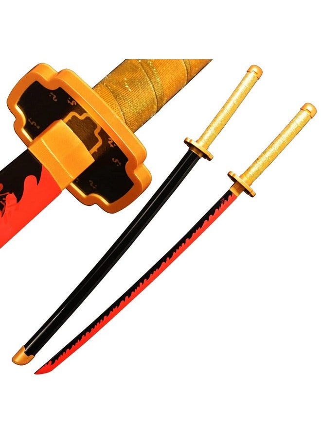 Trunkin Adult Katana For Cosplay Life Size Replica Wooden Toy Anime Accessory Toy Collectible | Wooden Sword (Tsugikuni Yoriichi Nichirin)