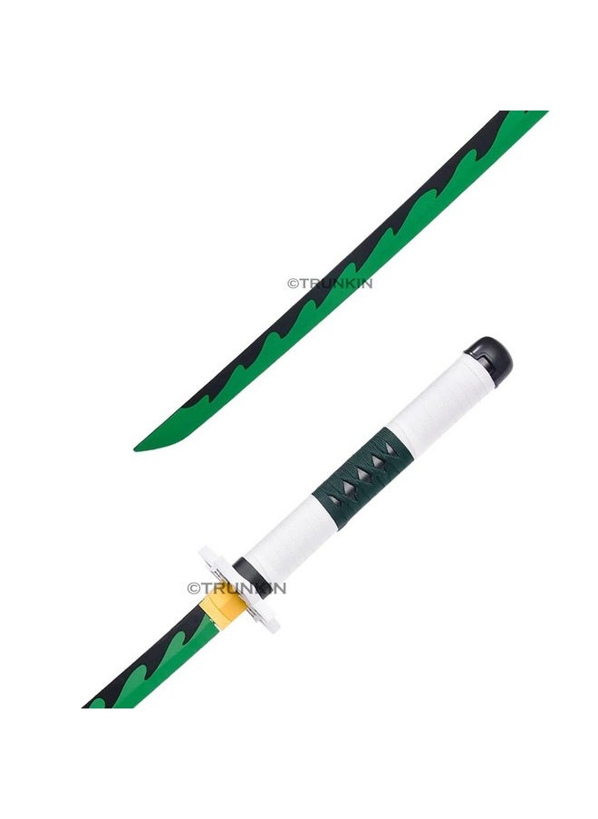 Trunkin 12 Years & More Katana For Cosplay Life Size Replica Wooden Toy Anime Accessory Toy Collectible | Wooden Sword (Sanemi Shinazugawa Cosplay)