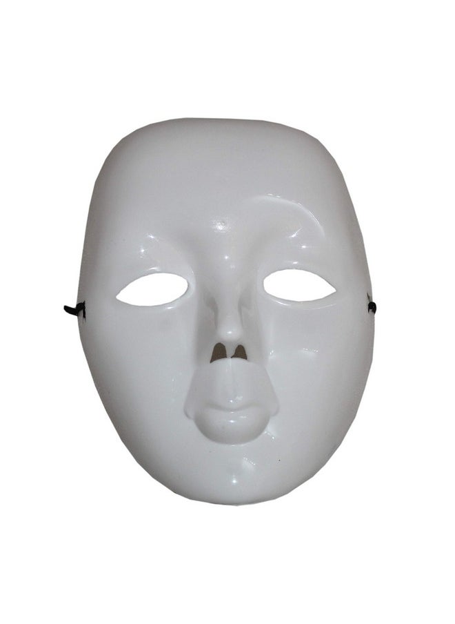 Kaku Fancy Dresses Mime Face Mask for Kids Halloween Party/Mime Face for Plays, Stage Shows - Pack of 5