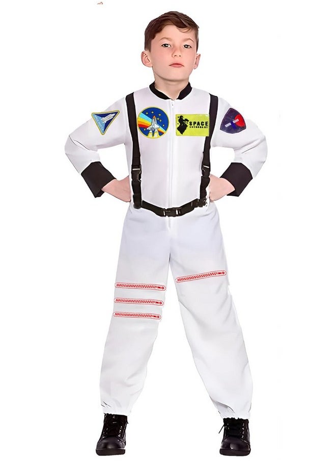 Fancy Steps Kids astronaut costumes, Todderls astronaut outfit, Boys and girls astronaut dress-up, Astronaut fancy dress for kids (White 5-6 Years)