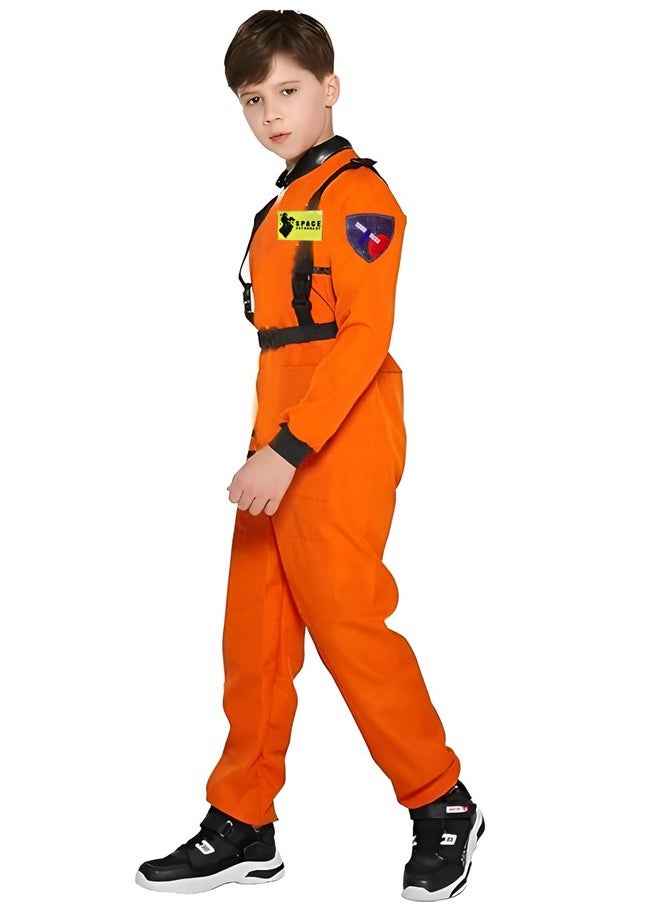 Fancy Steps Kids astronaut costumes, Todderls astronaut outfit, Boys and girls astronaut dress-up, Astronaut fancy dress for kids (Orange 2-3 Years)