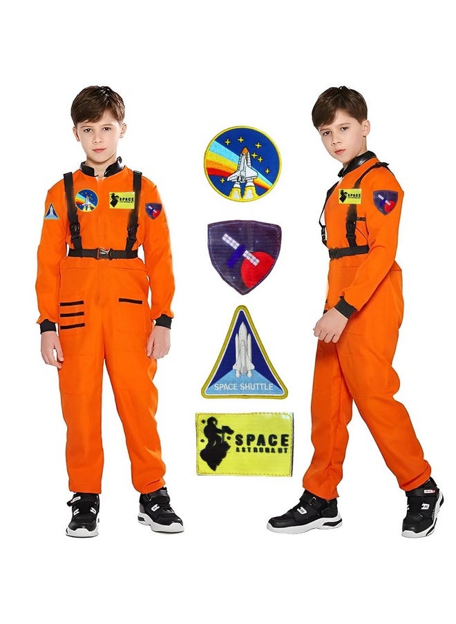Fancy Steps Kids astronaut costumes, Todderls astronaut outfit, Boys and girls astronaut dress-up, Astronaut fancy dress for kids (Orange 2-3 Years)