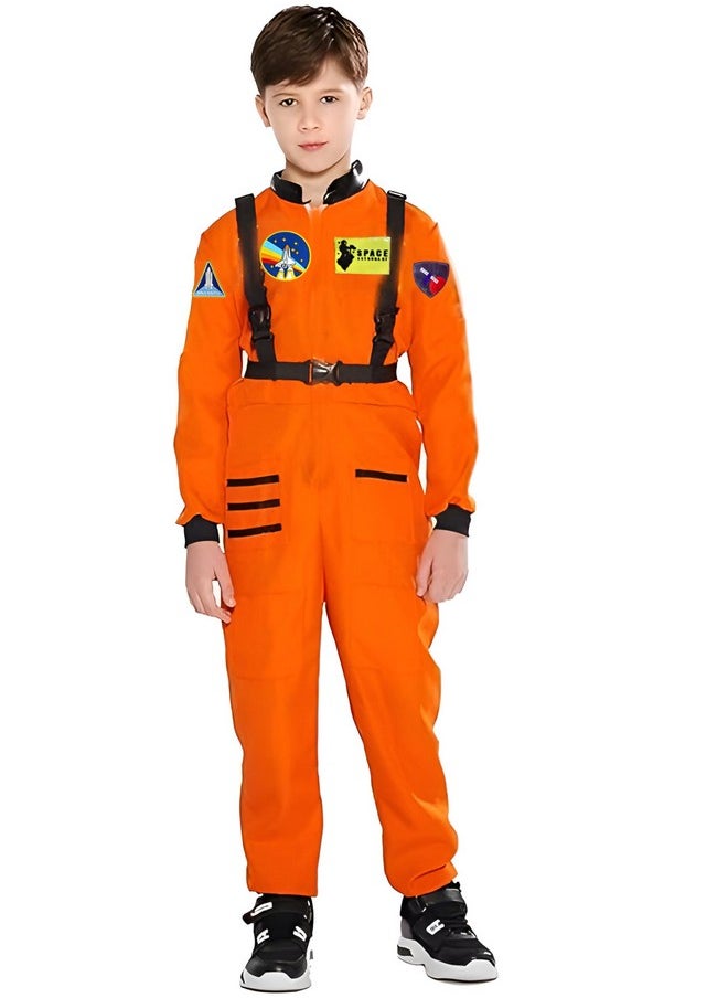 Fancy Steps Kids astronaut costumes, Todderls astronaut outfit, Boys and girls astronaut dress-up, Astronaut fancy dress for kids (Orange 2-3 Years)