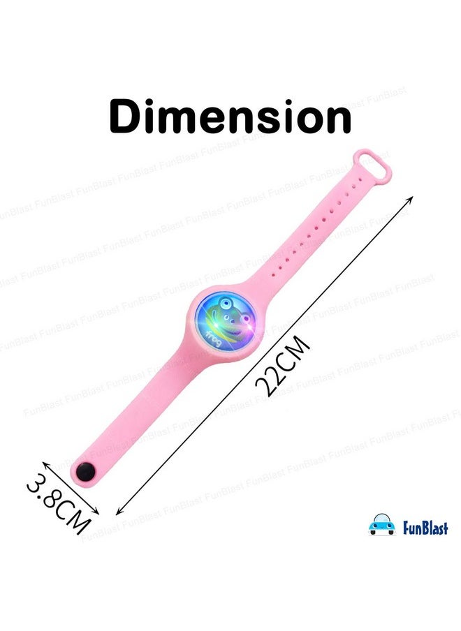 FunBlast Light Wrist Band for Kids - Set of 6 Pcs Kids Wrist Band for Boys and Girls, Band Cute Bracelet Wrist Band with LED Light Up, Return Gift for Kids - Random (Set of 6-Random)