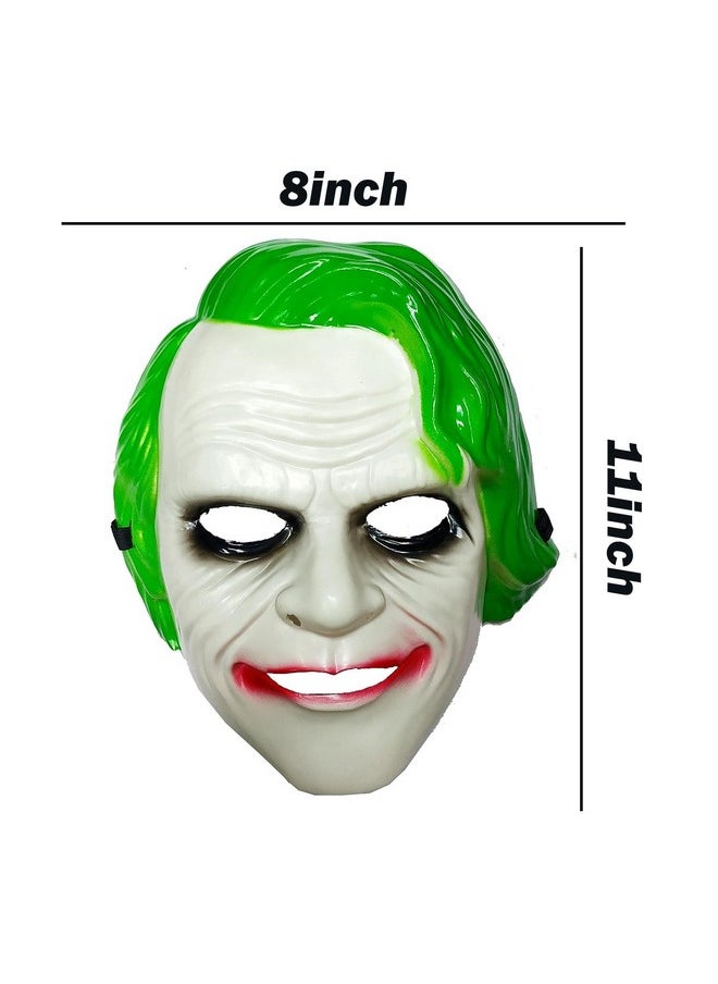 Party Propz Joker Face Mask - 1pc Joker Mask/Halloween Mask For Men/Joker Mask For Men/Cosplay Mask/Face Mask Joker For Boys/Halloween Face Mask