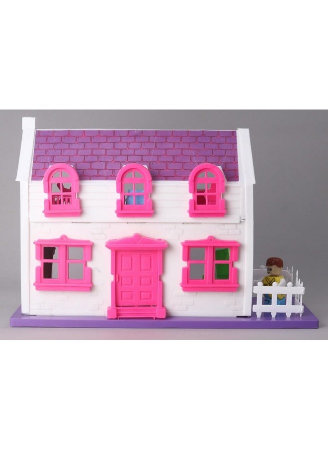 BabyGo My Dream Villa for Kids with Furniture and Mini Garden Area, Doll House