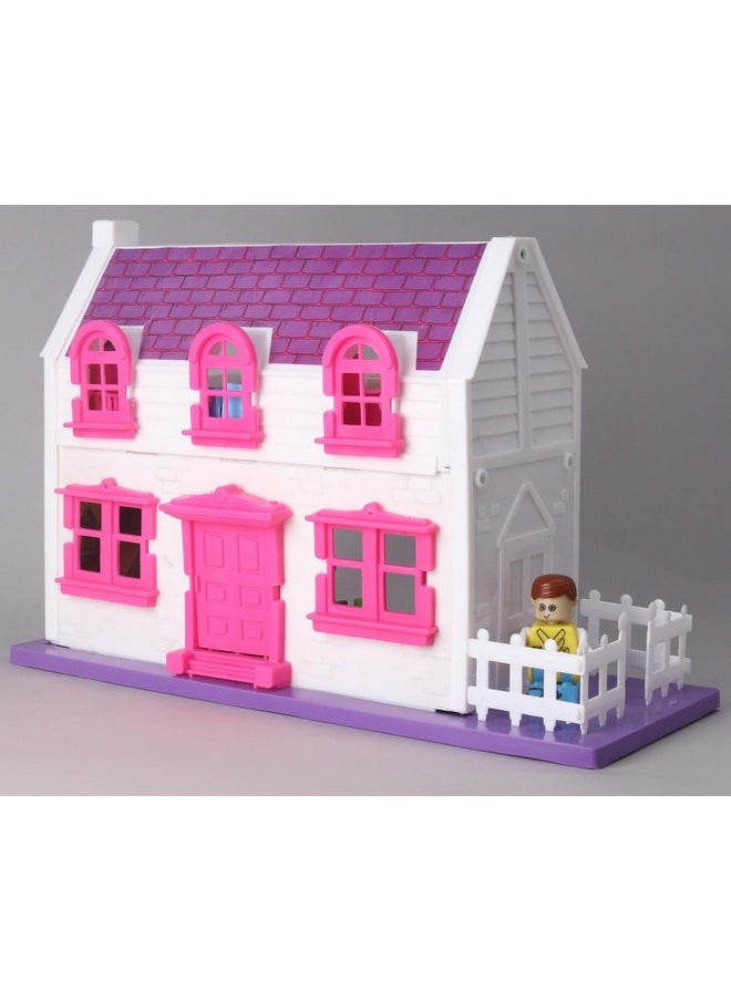 BabyGo My Dream Villa for Kids with Furniture and Mini Garden Area, Doll House
